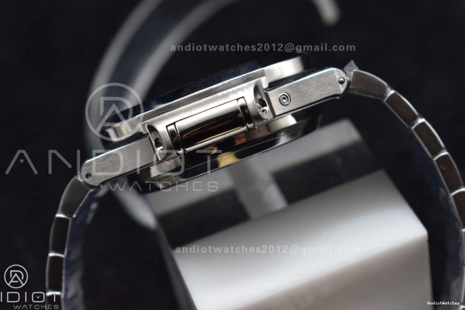 Mod SS Nautilus PPF Stk Wht Chrono Cozy A7750 5980 SS Date 435 0306